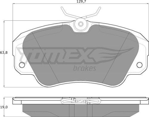 TOMEX brakes TX 11-91 - Bremžu uzliku kompl., Disku bremzes autodraugiem.lv
