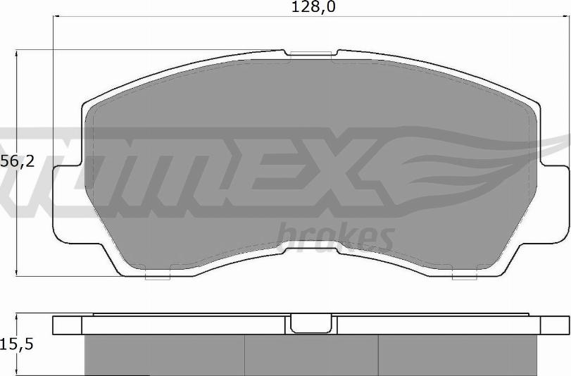 TOMEX brakes TX 11-45 - Bremžu uzliku kompl., Disku bremzes autodraugiem.lv