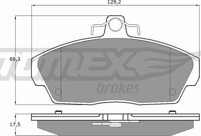 TOMEX brakes TX 11-511 - Bremžu uzliku kompl., Disku bremzes autodraugiem.lv