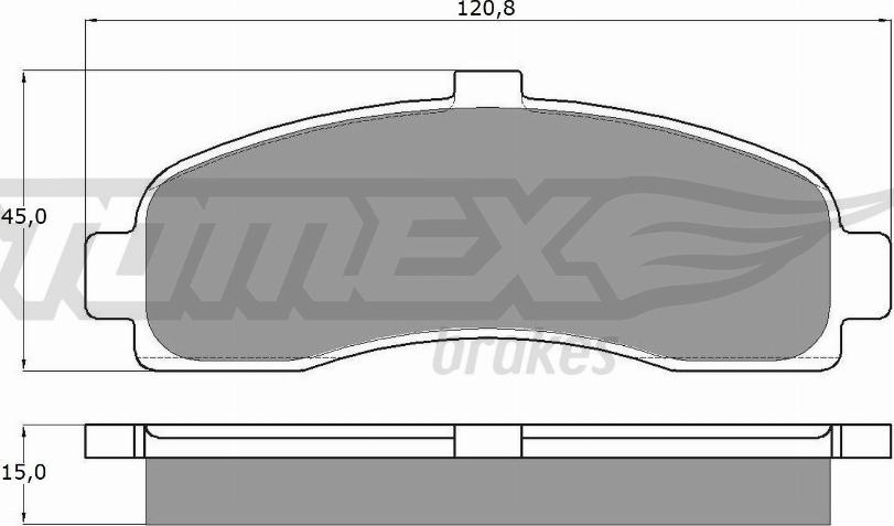 TOMEX brakes TX 11-10 - Bremžu uzliku kompl., Disku bremzes autodraugiem.lv