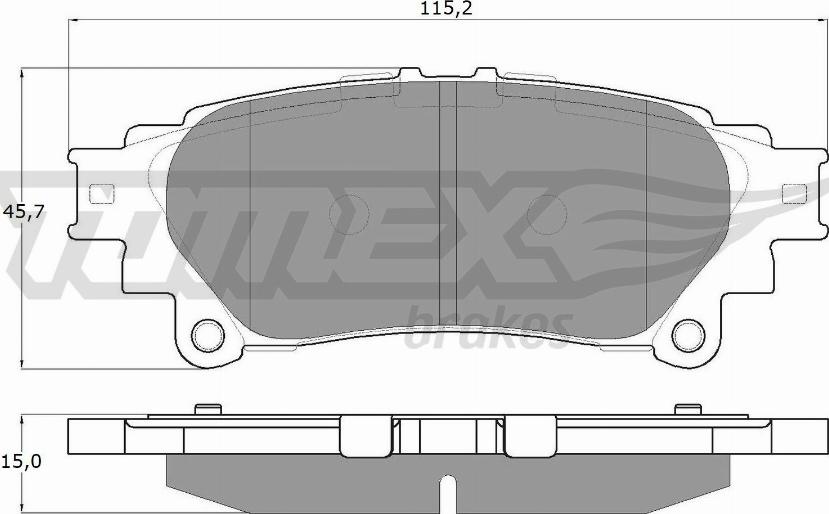 TOMEX brakes TX 18-40 - Bremžu uzliku kompl., Disku bremzes autodraugiem.lv