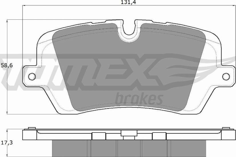 TOMEX brakes TX 18-34 - Bremžu uzliku kompl., Disku bremzes autodraugiem.lv