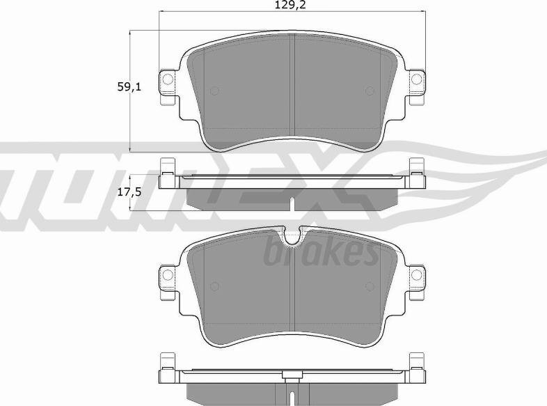 TOMEX brakes TX 18-23 - Bremžu uzliku kompl., Disku bremzes autodraugiem.lv