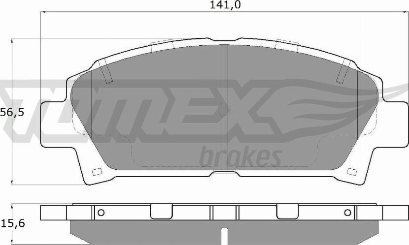 TOMEX brakes TX 13-63 - Bremžu uzliku kompl., Disku bremzes autodraugiem.lv