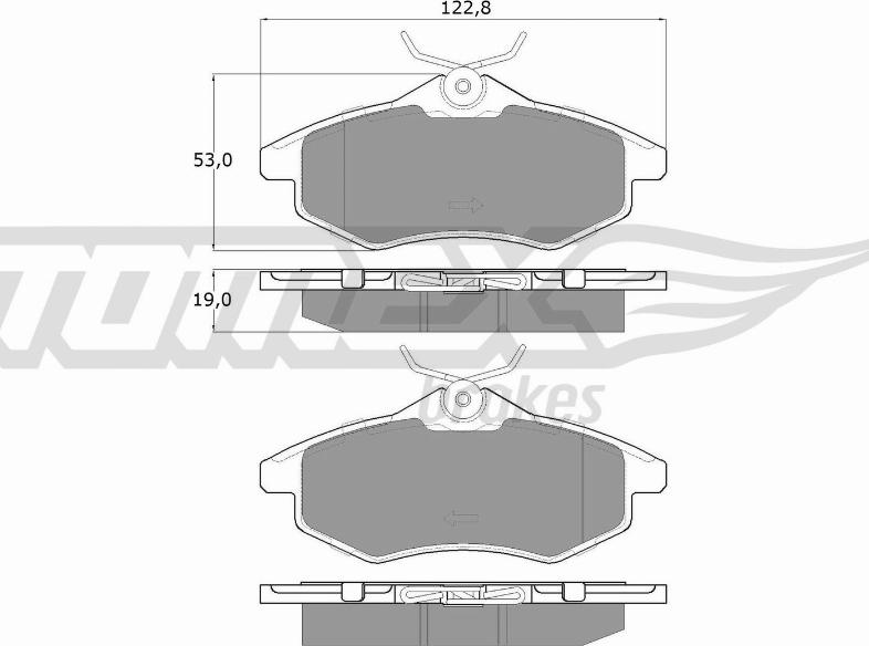 TOMEX brakes TX 13-28 - Bremžu uzliku kompl., Disku bremzes autodraugiem.lv