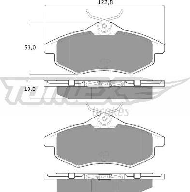 TOMEX brakes TX 13-28 - Bremžu uzliku kompl., Disku bremzes autodraugiem.lv