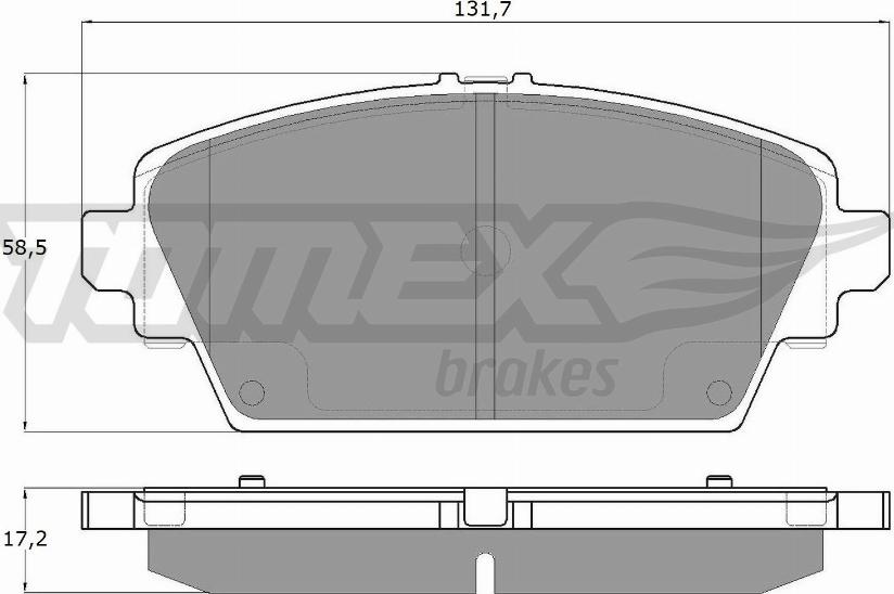 TOMEX brakes TX 12-94 - Bremžu uzliku kompl., Disku bremzes autodraugiem.lv