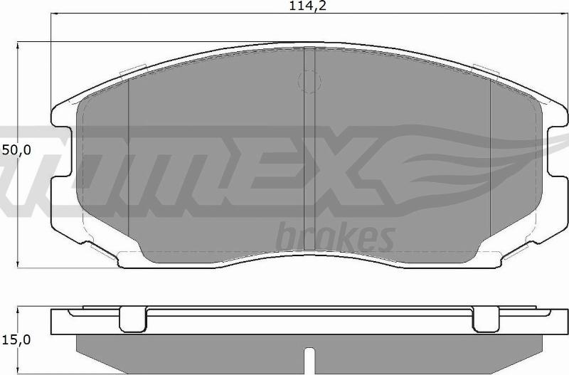 TOMEX brakes TX 12-91 - Bremžu uzliku kompl., Disku bremzes autodraugiem.lv