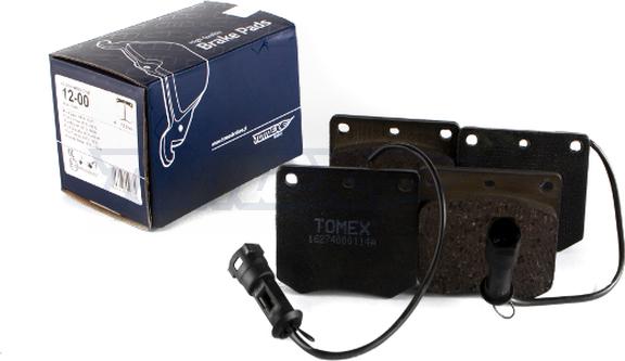 TOMEX brakes TX 12-00 - Bremžu uzliku kompl., Disku bremzes autodraugiem.lv