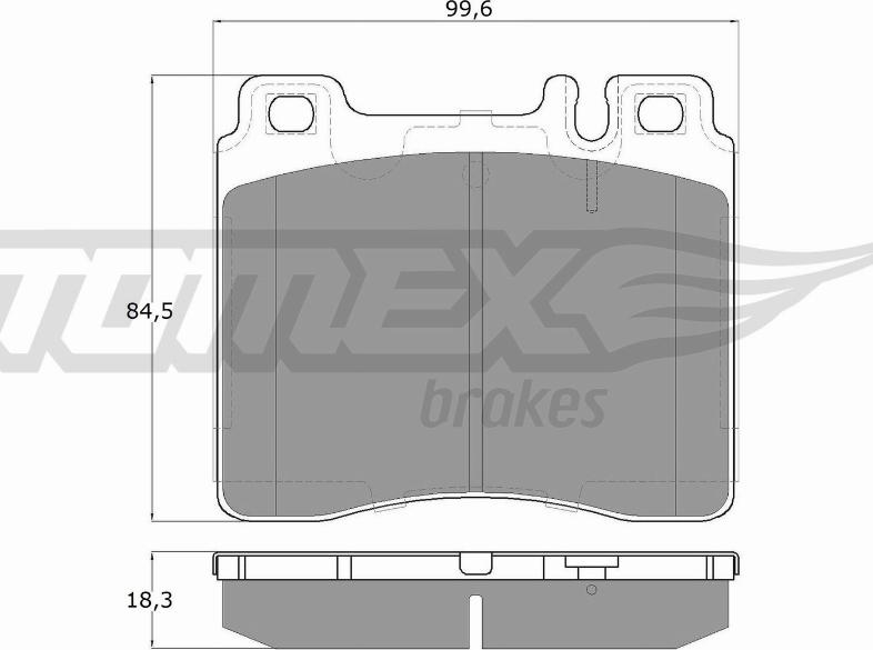 TOMEX brakes TX 12-74 - Bremžu uzliku kompl., Disku bremzes autodraugiem.lv