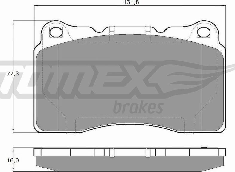 TOMEX brakes TX 17-961 - Bremžu uzliku kompl., Disku bremzes autodraugiem.lv