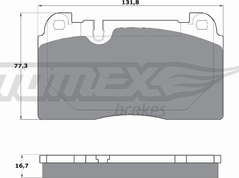 TOMEX brakes TX 17-06 - Bremžu uzliku kompl., Disku bremzes autodraugiem.lv