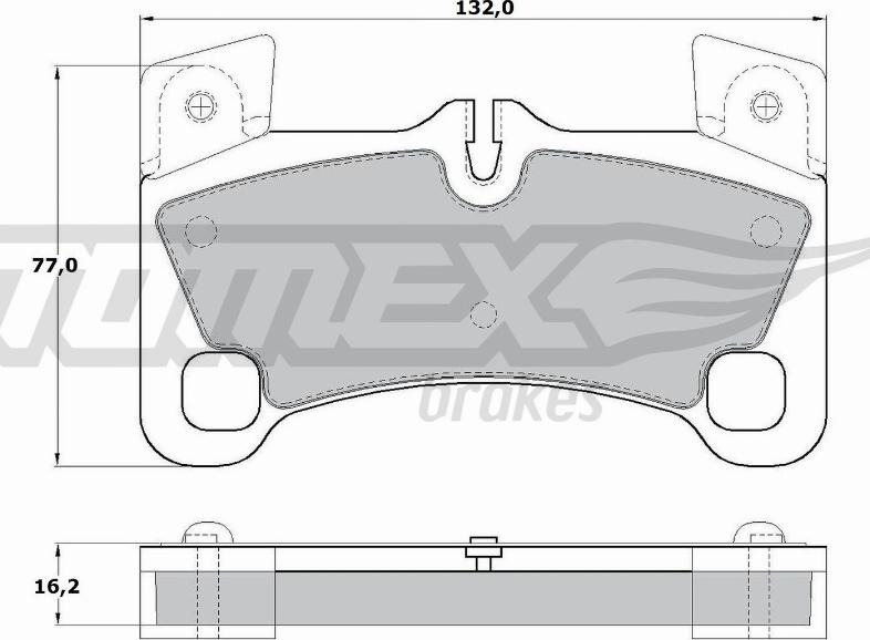 TOMEX brakes TX 17-15 - Bremžu uzliku kompl., Disku bremzes autodraugiem.lv