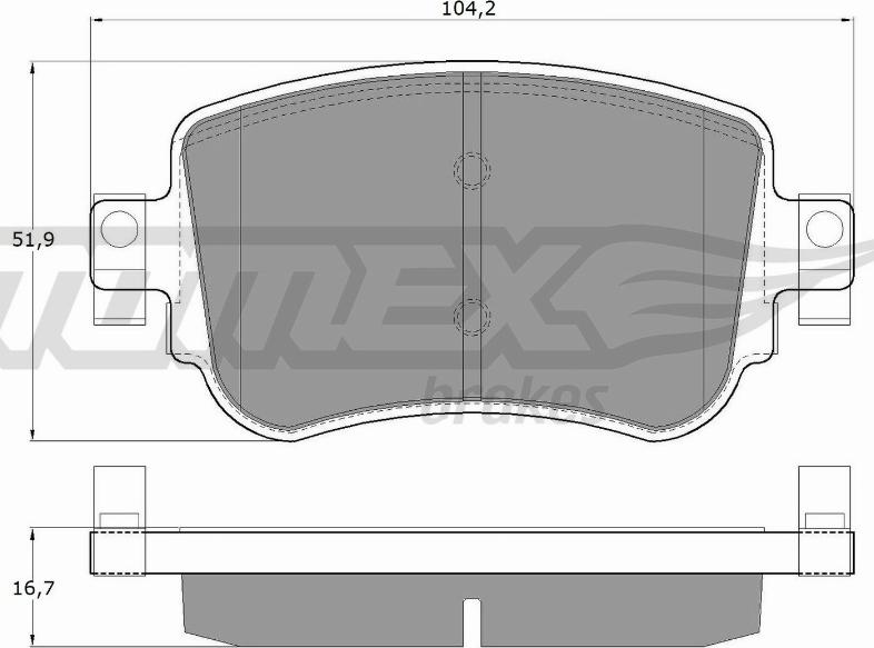 TOMEX brakes TX 17-32 - Bremžu uzliku kompl., Disku bremzes autodraugiem.lv