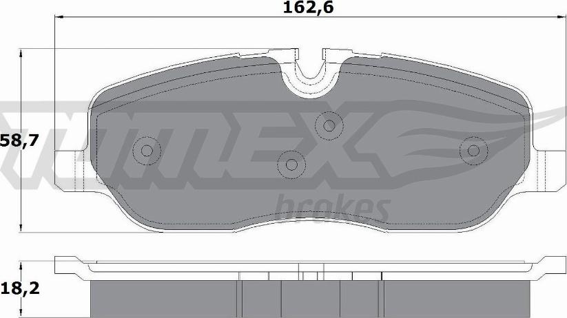 TOMEX brakes TX 17-71 - Bremžu uzliku kompl., Disku bremzes autodraugiem.lv