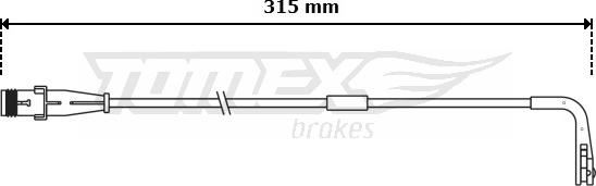 TOMEX brakes TX 30-94 - Indikators, Bremžu uzliku nodilums autodraugiem.lv