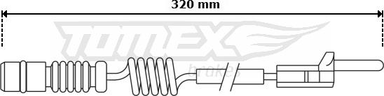 TOMEX brakes TX 30-97 - Indikators, Bremžu uzliku nodilums autodraugiem.lv