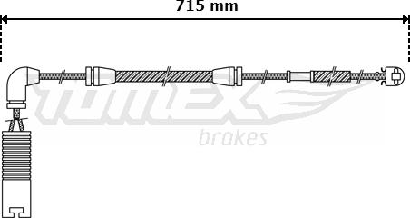 TOMEX brakes TX 30-42 - Indikators, Bremžu uzliku nodilums autodraugiem.lv