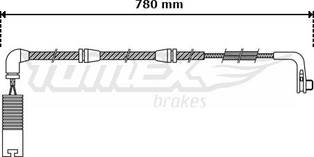 TOMEX brakes TX 30-47 - Indikators, Bremžu uzliku nodilums autodraugiem.lv