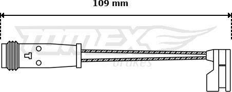 TOMEX brakes TX 30-55 - Indikators, Bremžu uzliku nodilums autodraugiem.lv