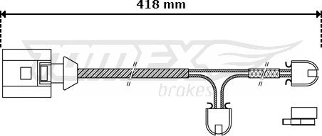 TOMEX brakes TX 30-51 - Indikators, Bremžu uzliku nodilums autodraugiem.lv