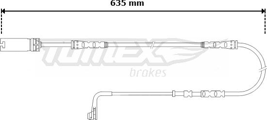 TOMEX brakes TX 30-58 - Indikators, Bremžu uzliku nodilums autodraugiem.lv