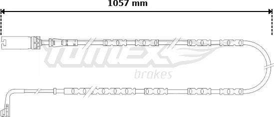 TOMEX brakes TX 30-57 - Indikators, Bremžu uzliku nodilums autodraugiem.lv