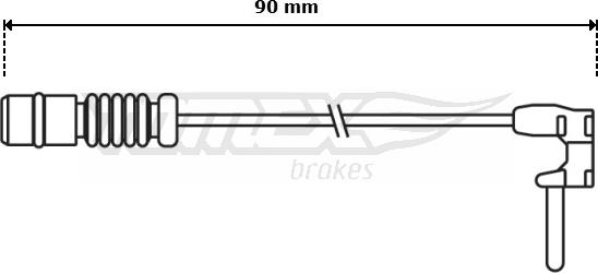TOMEX brakes TX 30-65 - Indikators, Bremžu uzliku nodilums autodraugiem.lv
