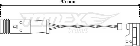 TOMEX brakes TX 30-66 - Indikators, Bremžu uzliku nodilums autodraugiem.lv