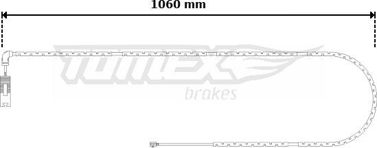 TOMEX brakes TX 30-60 - Indikators, Bremžu uzliku nodilums autodraugiem.lv