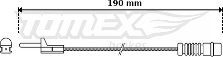 TOMEX brakes TX 30-09 - Indikators, Bremžu uzliku nodilums autodraugiem.lv
