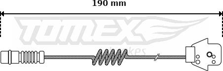 TOMEX brakes TX 30-05 - Indikators, Bremžu uzliku nodilums autodraugiem.lv