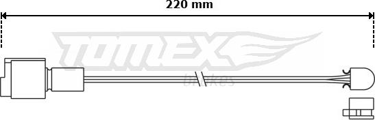 TOMEX brakes TX 30-03 - Indikators, Bremžu uzliku nodilums autodraugiem.lv