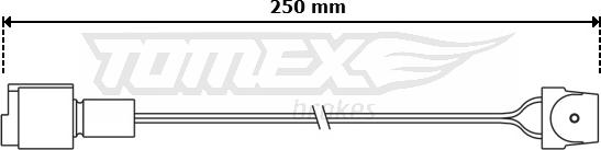 TOMEX brakes TX 30-84 - Indikators, Bremžu uzliku nodilums autodraugiem.lv