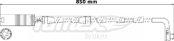 TOMEX brakes TX 30-80 - Indikators, Bremžu uzliku nodilums autodraugiem.lv