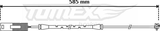 TOMEX brakes TX 30-88 - Indikators, Bremžu uzliku nodilums autodraugiem.lv