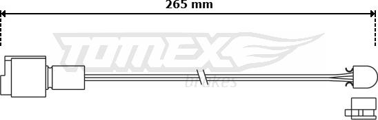 TOMEX brakes TX 30-83 - Indikators, Bremžu uzliku nodilums autodraugiem.lv