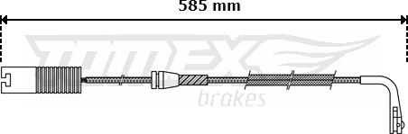 TOMEX brakes TX 30-35 - Indikators, Bremžu uzliku nodilums autodraugiem.lv