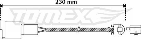 TOMEX brakes TX 30-28 - Indikators, Bremžu uzliku nodilums autodraugiem.lv