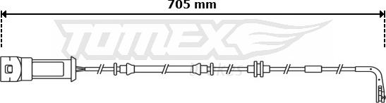 TOMEX brakes TX 30-79 - Indikators, Bremžu uzliku nodilums autodraugiem.lv