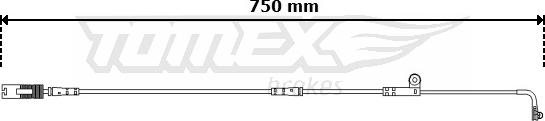TOMEX brakes TX 30-74 - Indikators, Bremžu uzliku nodilums autodraugiem.lv
