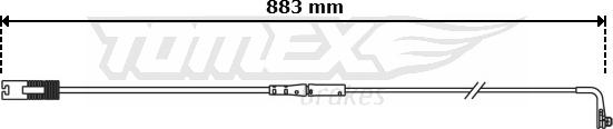 TOMEX brakes TX 30-75 - Indikators, Bremžu uzliku nodilums autodraugiem.lv