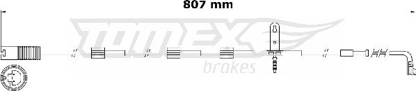 TOMEX brakes TX 31-00 - Indikators, Bremžu uzliku nodilums autodraugiem.lv