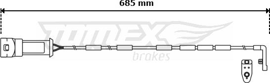 TOMEX brakes TX 31-08 - Indikators, Bremžu uzliku nodilums autodraugiem.lv