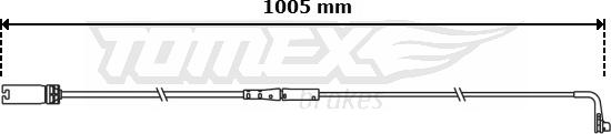 TOMEX brakes TX 31-07 - Indikators, Bremžu uzliku nodilums autodraugiem.lv