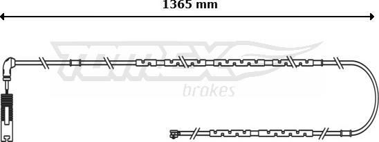 TOMEX brakes TX 31-10 - Indikators, Bremžu uzliku nodilums autodraugiem.lv