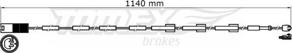 TOMEX brakes TX 31-38 - Indikators, Bremžu uzliku nodilums autodraugiem.lv
