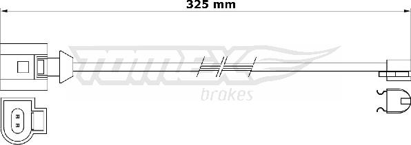 TOMEX brakes TX 31-26 - Indikators, Bremžu uzliku nodilums autodraugiem.lv