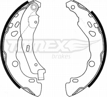 TOMEX brakes TX 20-99 - Bremžu loku komplekts autodraugiem.lv