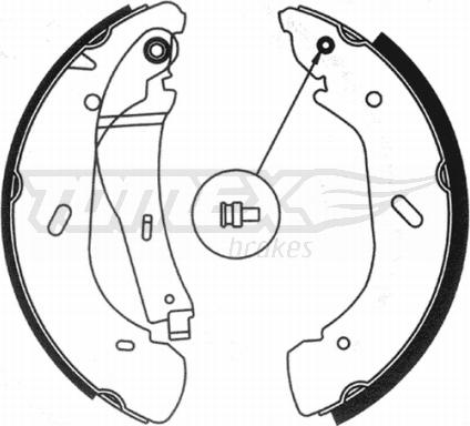 TOMEX brakes TX 20-95 - Bremžu loku komplekts autodraugiem.lv